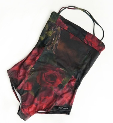 ローズ SWIMMING BODY SUIT -RED◆[ElfElfElf]