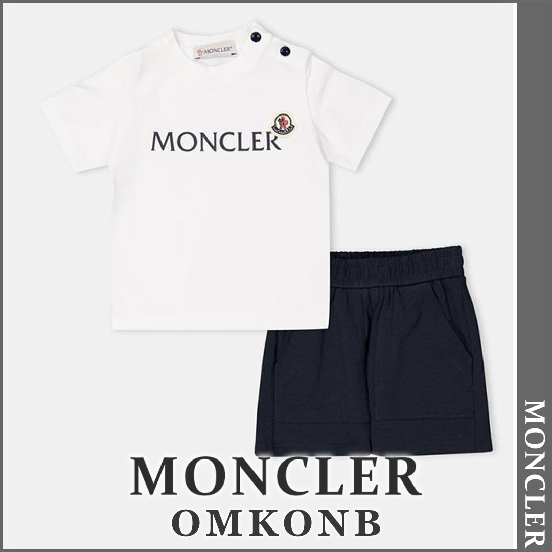 【国内発送・関税込】MONCLER ロゴTシャツ&ショートパンツセット