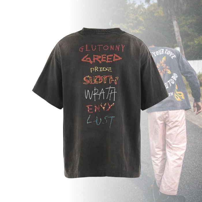 ★すぐ届く【SAINT Mxxxxxx】SEVEN DEADLY 半袖Tシャツ