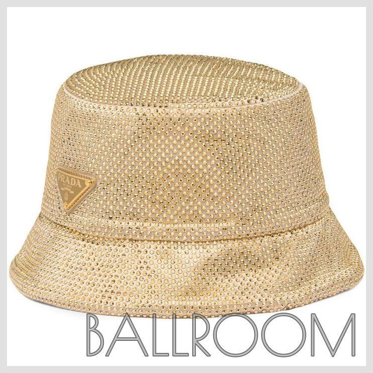ハット PRADA CRYSTALS BUCKET HAT