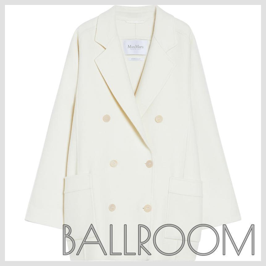 ジャケット MAX MARA SHORT WOOL AND CASHMERE COAT