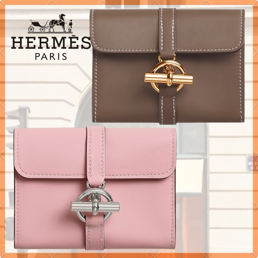 【シンプルな♪】 HERMES Glenan コンパクト ウォレット