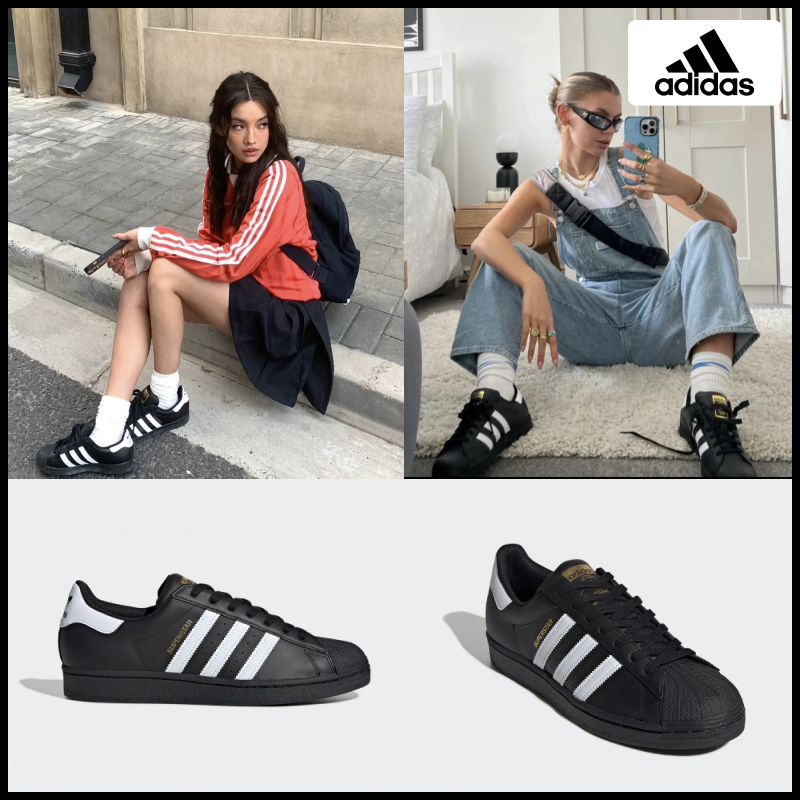 ★ADIDAS★ SUPERSTAR CORE BLACK WHITE EG4959 22-29
