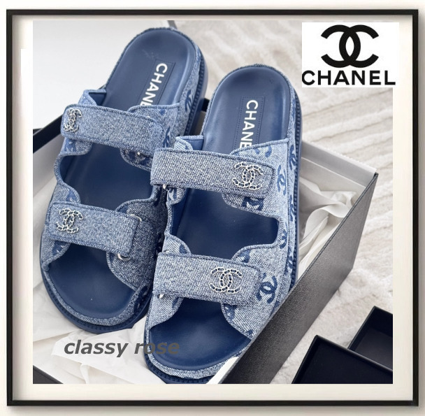 【お洒落で履きやすい★】大人気デニム CHANEL サンダル