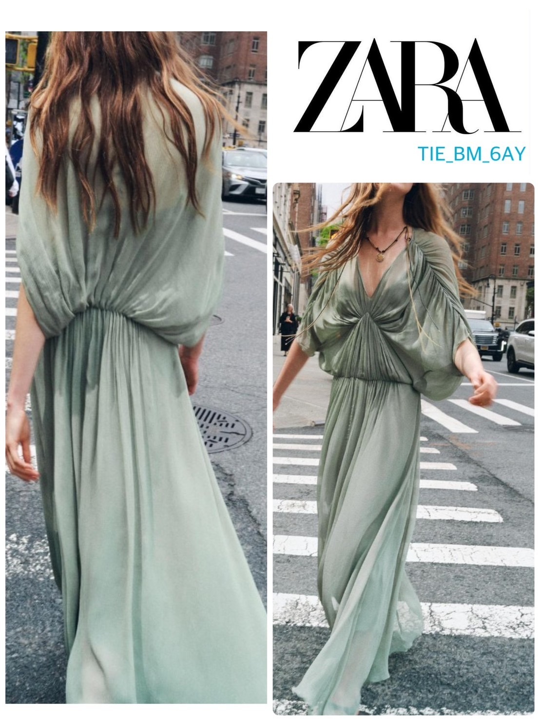 スペイン発送 ZARA ZWコレクション ドラップドレス 数量限定！