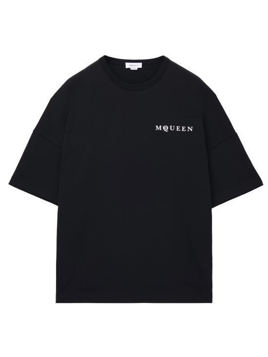 Tシャツ・カットソー ALEXANDER MCQUEEN Men T Shirts 828434QTADE 0520 Black