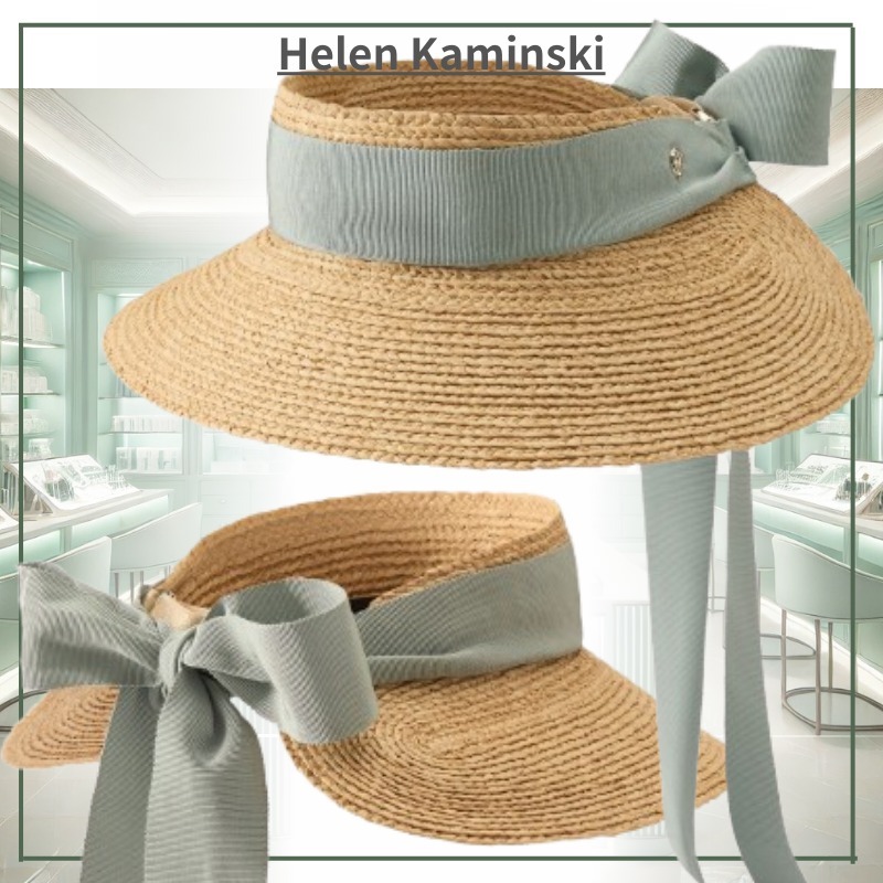 【淑女の嗜み】Helen Kaminski Sabina ラフィアバイザー