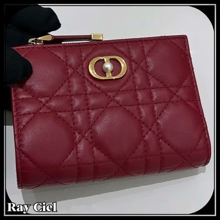 レッド（赤）系 Dior(ディオール) 折りたたみ財布(レディース