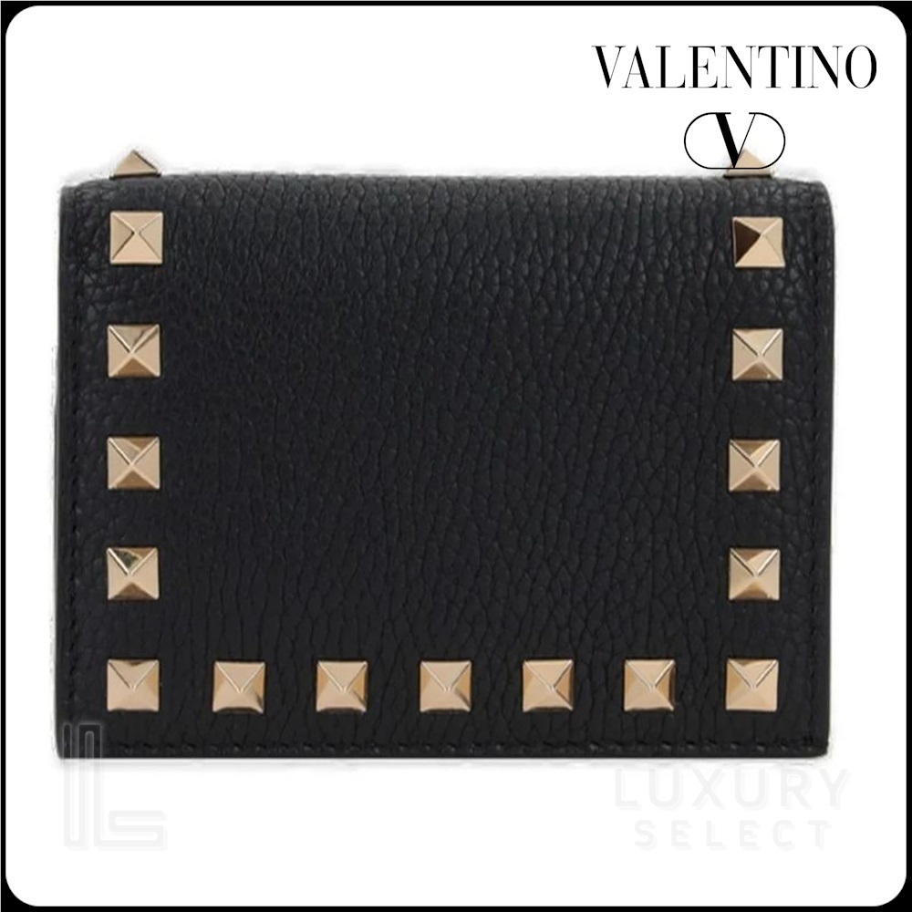 【Valentino】ROCKSTUD FRENCH WALLET◆6W2P0P39VSH