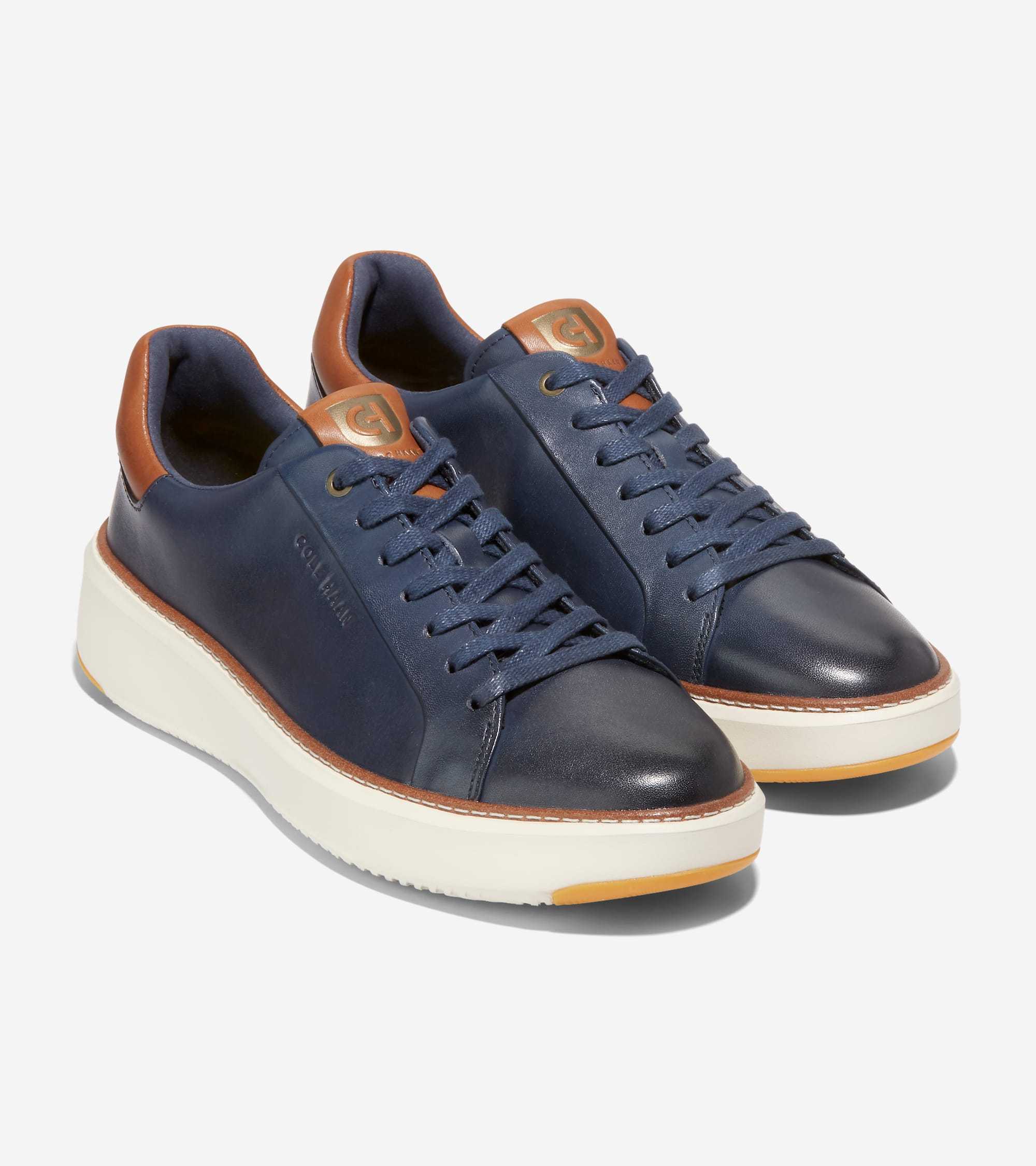 COLE HAAN Men's グランドプロ トップスピン スニーカー 紺