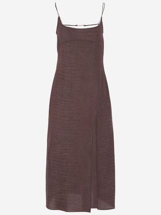 【JACQUEMUS】ジャックムス ロングワンピース ブラウン ブラウン(茶色)系 JACQUEMUS(ジャックムス) スウェット