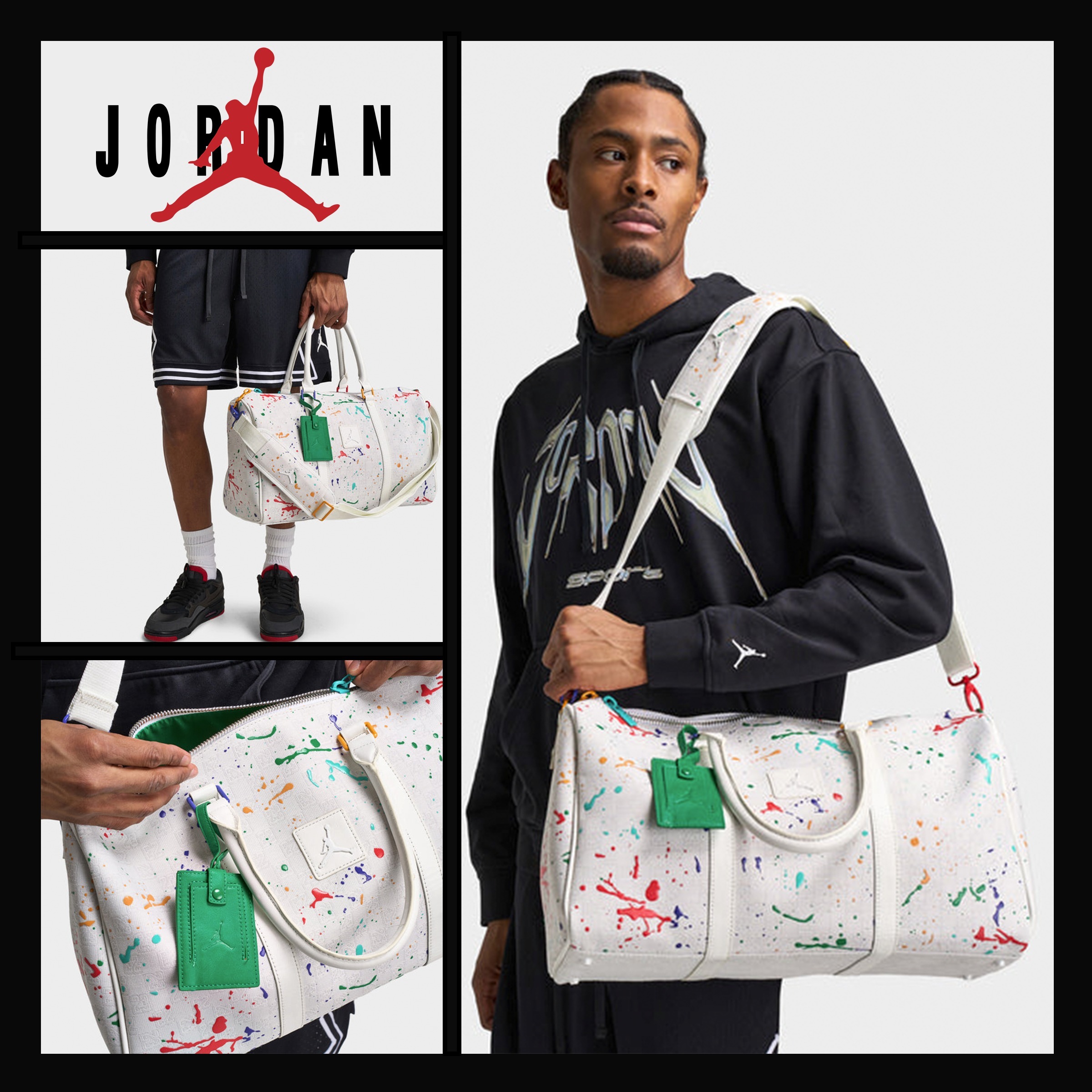 JORDAN☆2024 モノグラム ダッフルバッグ 25L カラフル☆送料込