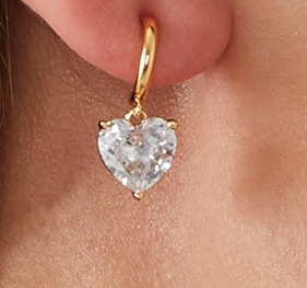 Kate Spade ケイトスペード ピアス ハート ビジュー フープ
