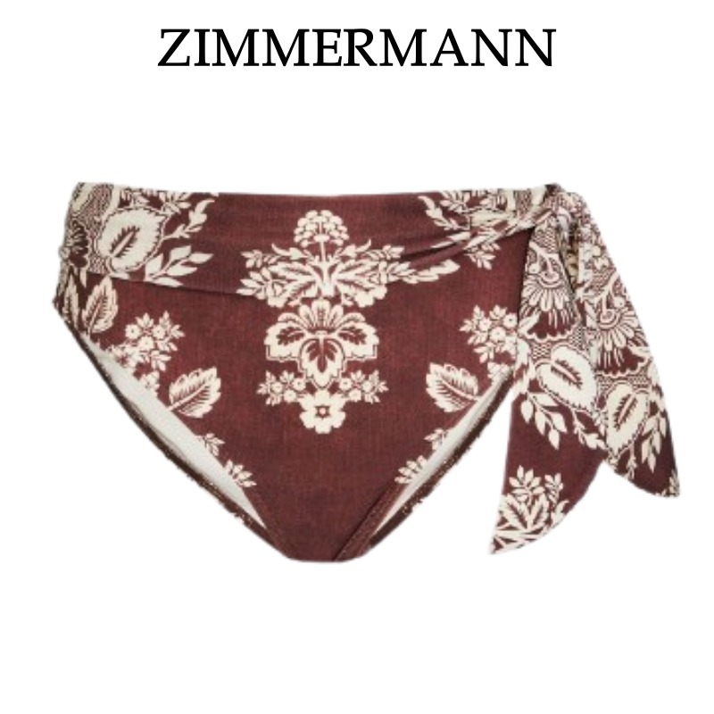 【ZIMMERMANN】ビキニブリーフ ノット付き フローラルプリント