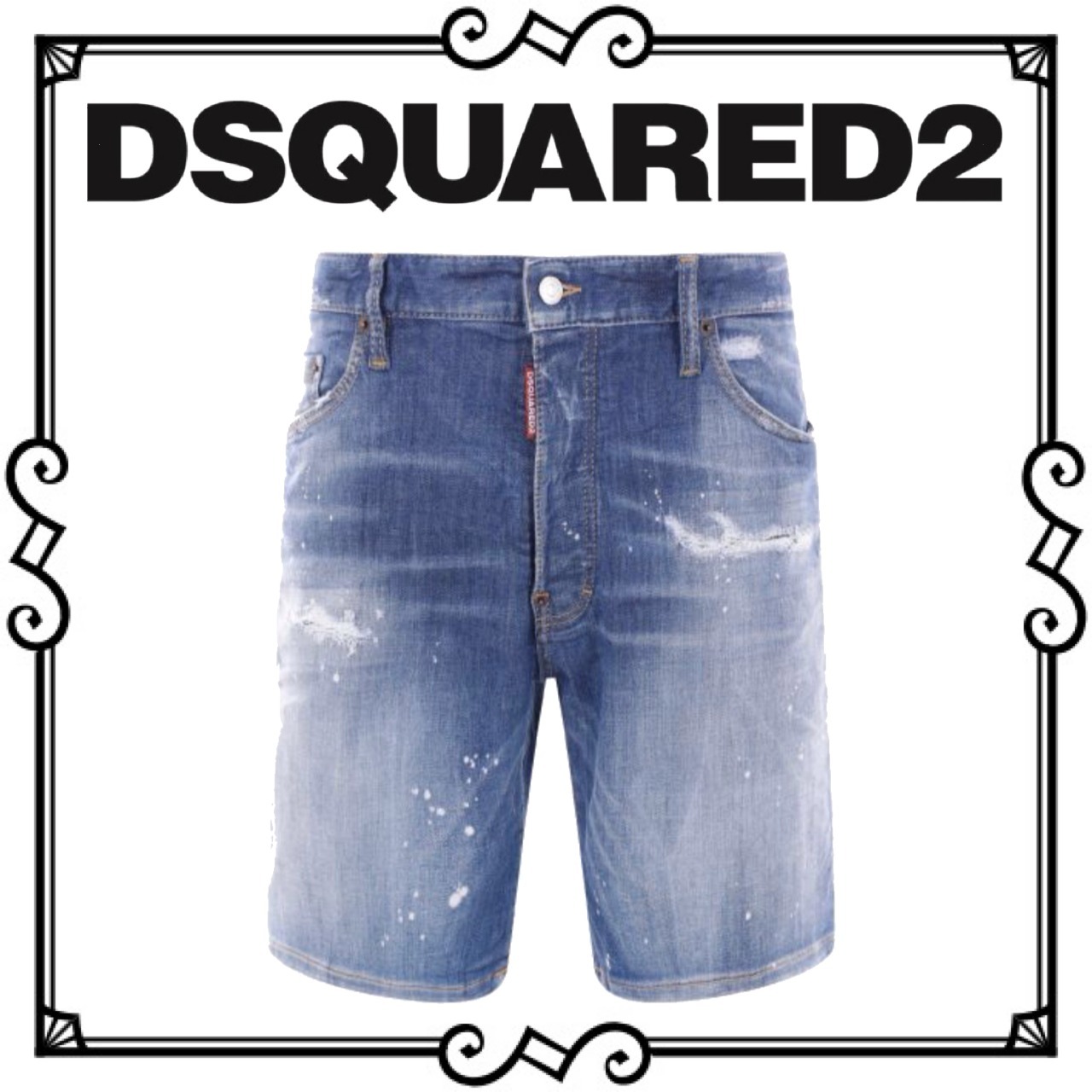 【VIP価格】Dsquared2 ディースク ダメージデニム ショート