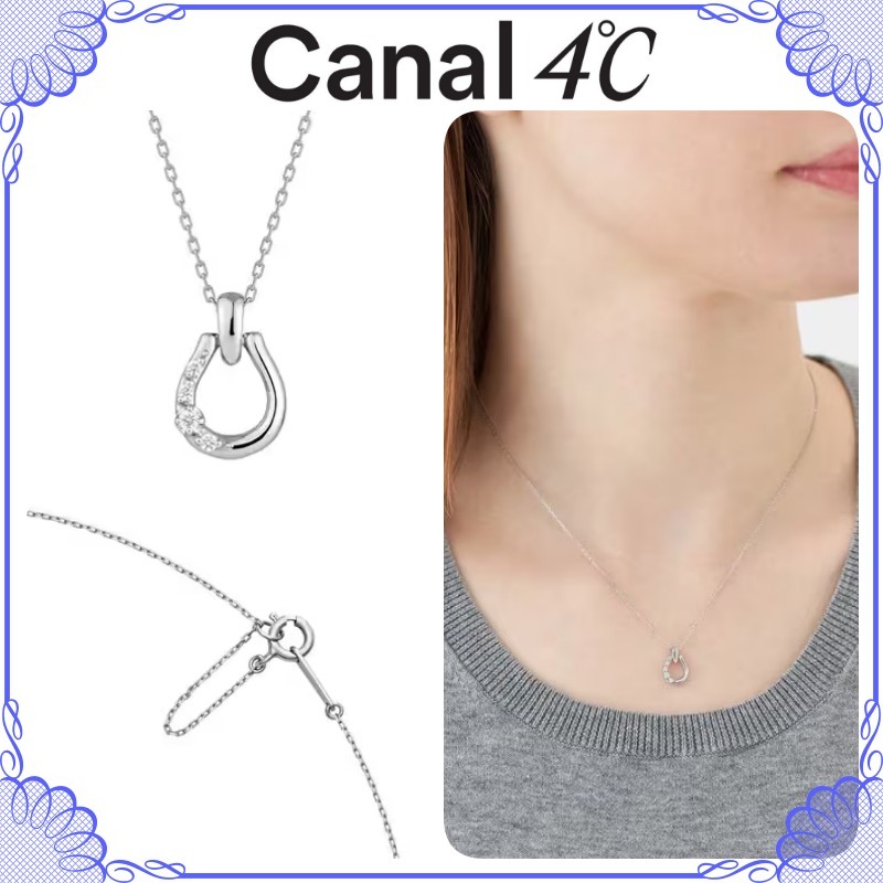 大人気!! Canal ４℃ シルバー 馬蹄モチーフ ネックレス