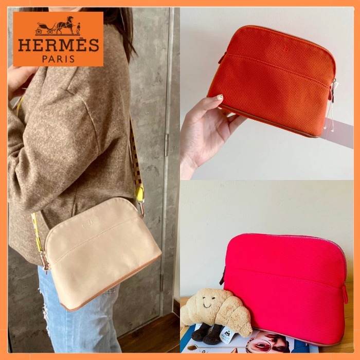【ショルダーバッグにも☆】HERMES ボリード ポーチ MM