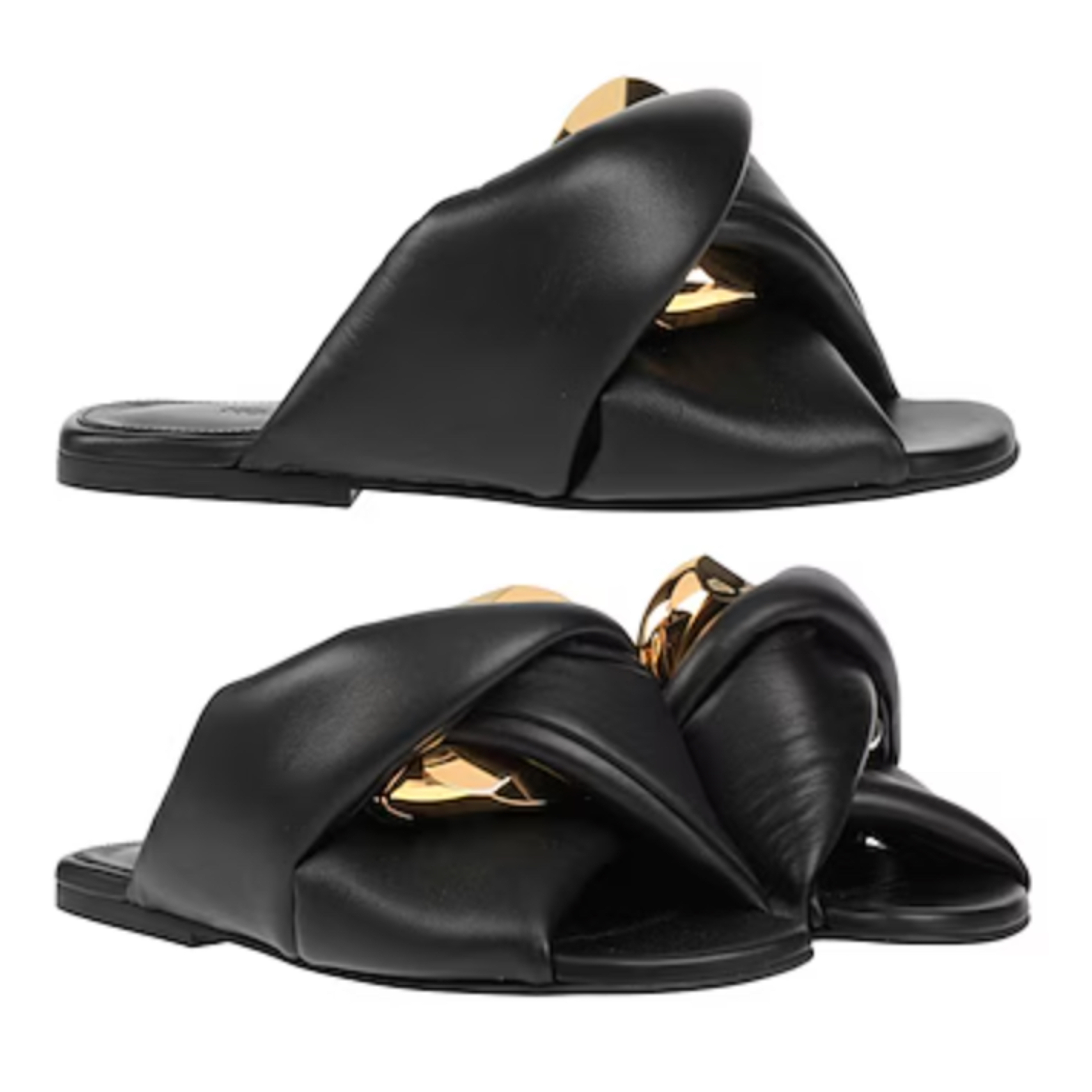 VIP価格★JW ANDERSON レザー スライドサンダル
