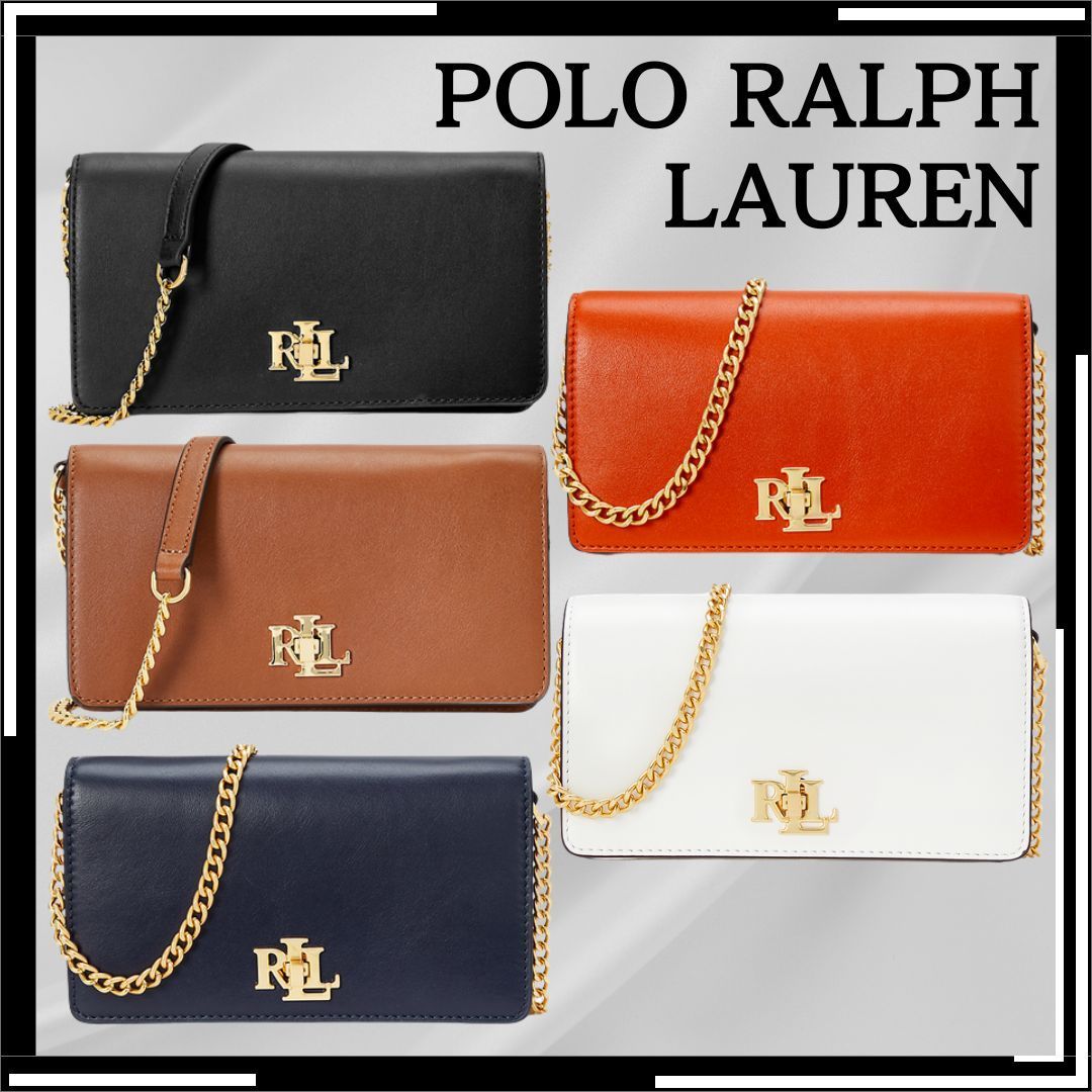 すぐ届く【POLO RALPH LAUREN】レザー クロスボディ テック