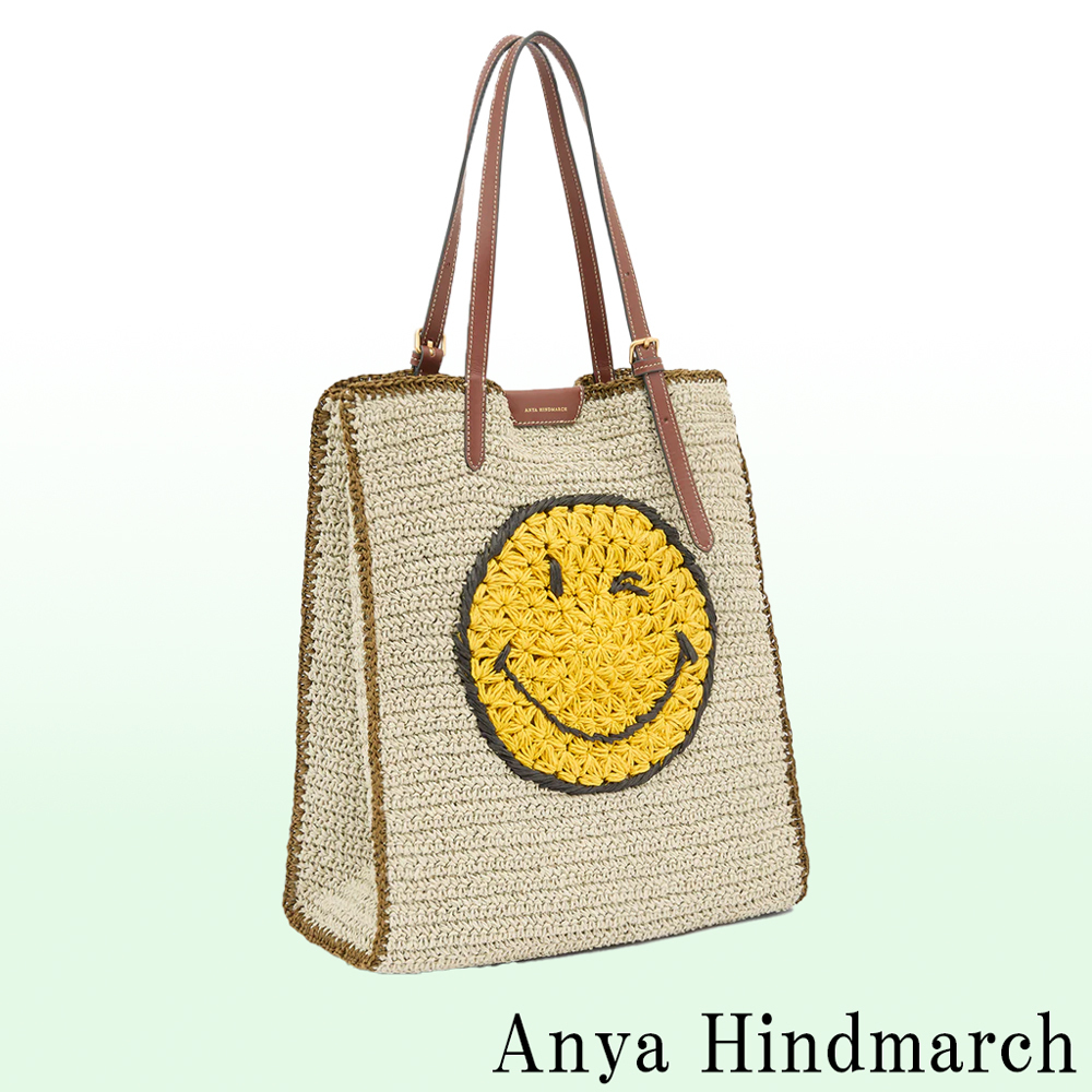 Anya Hindmarch Raffia ラフィア N/S Wink Tote