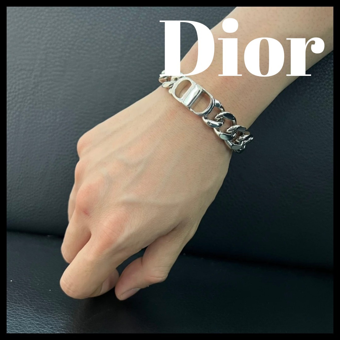 【洗練されたデザイン】Dior CD チェーンリンク ブレスレット