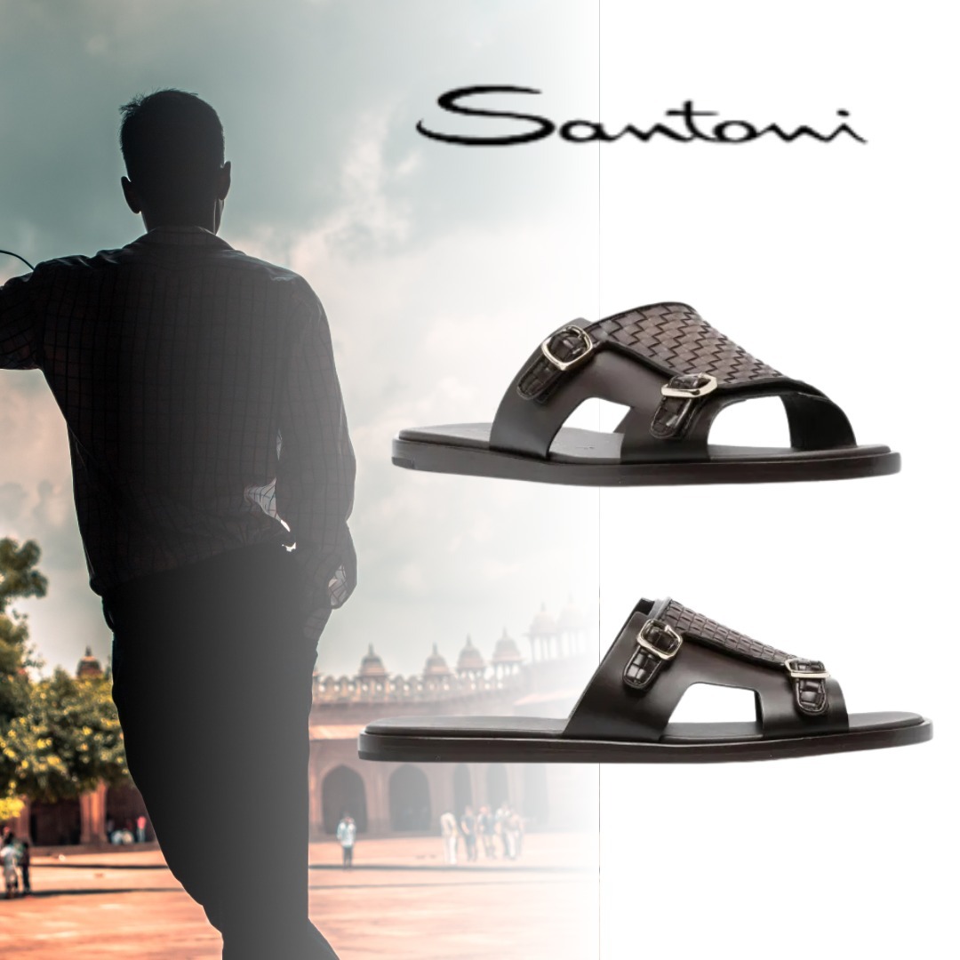 ★ Santoni[サントーニ]レザーサンダル★