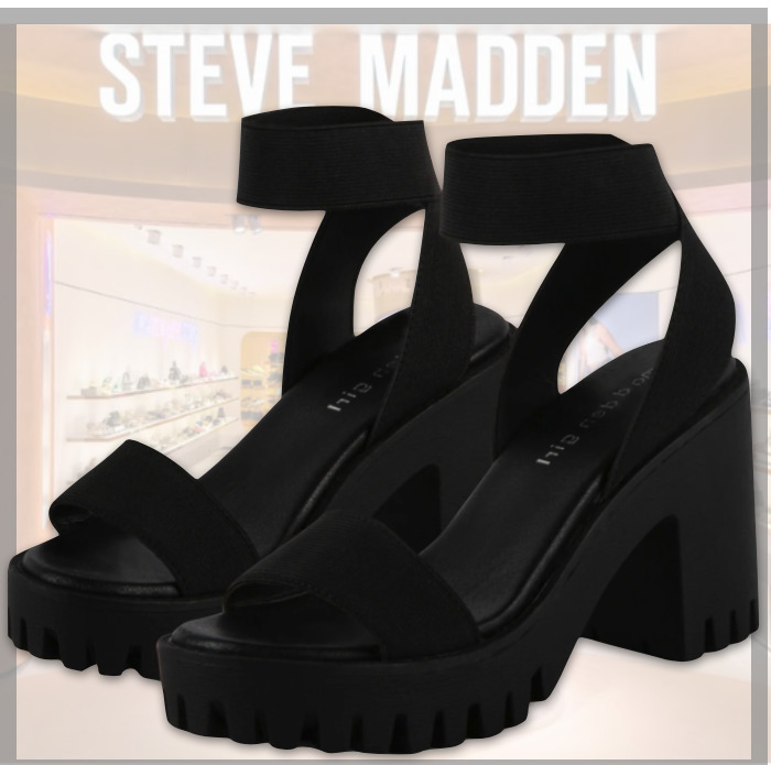 STEVE MADDEN☆安定感 プラットフォーム ブロックヒール