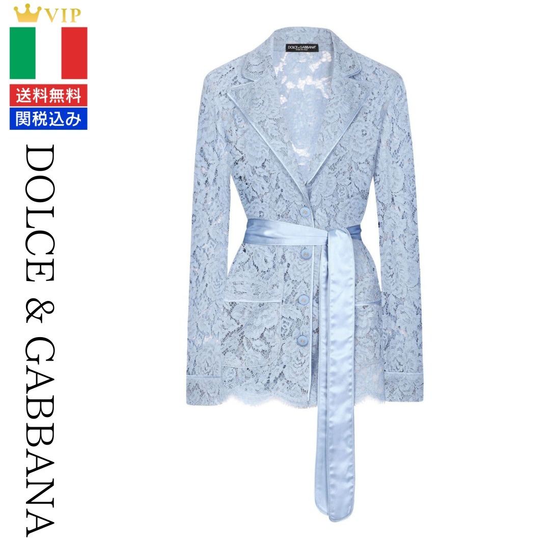 VIP【送料関税込】DOLCE&GABBANA CORDONETTO LACE PIJAMA JACKET