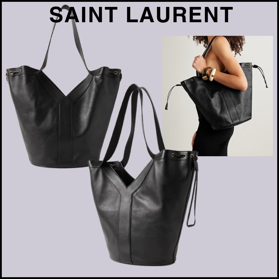 【SAINT LAURENT】 Y レザー ショルダーバッグ