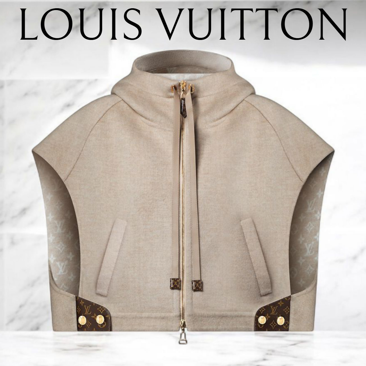 新作レディース*LV*袖開きのダブルフェイスジャケット ベスト
