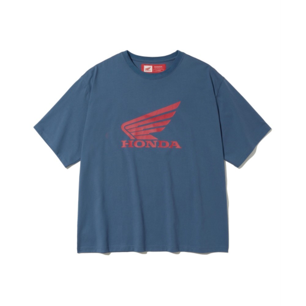 Tシャツ・カットソー HONDA MOTORCYCLE Original Wing logo Tshirt Vintage Navy