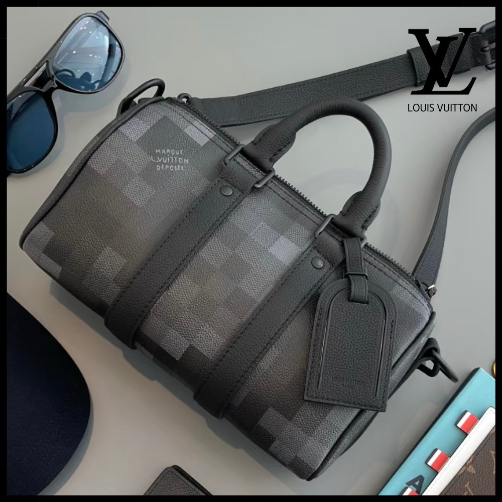 【シックなカラー】Louis Vuitton キーポル 25 バッグ ダモフラ