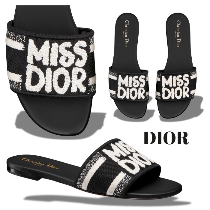 『Miss Dior』刺繍が可愛い★DIOR/ディオール★「Dway」スライド