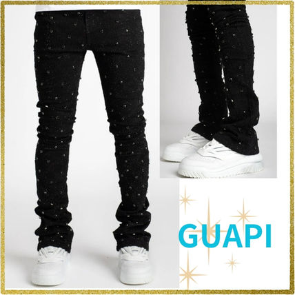 【GUAPI】オールブラックスパイクデニム 関/送込 Guapi