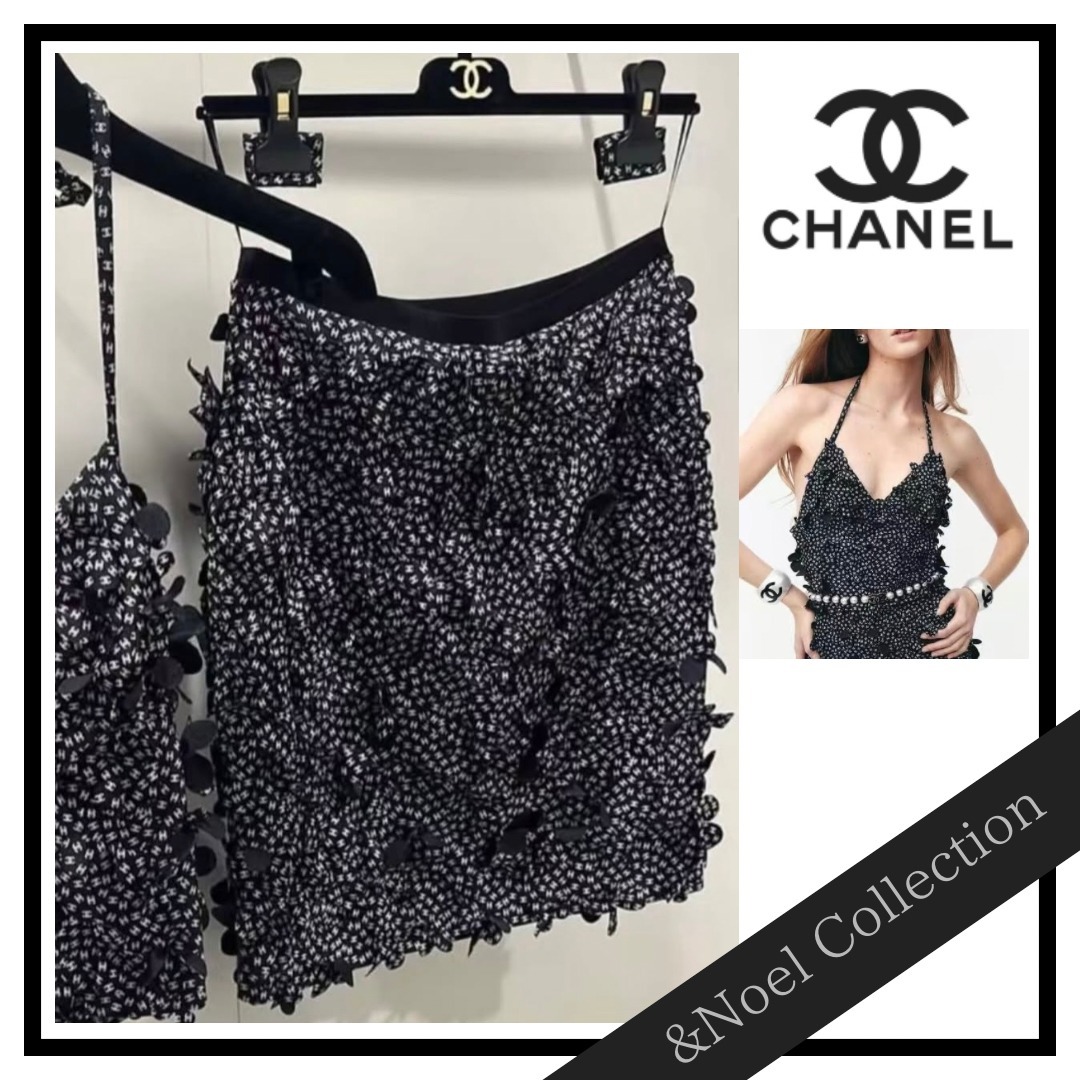 【ココビーチ♢上品で甘め】CHANEL*フリルスカート