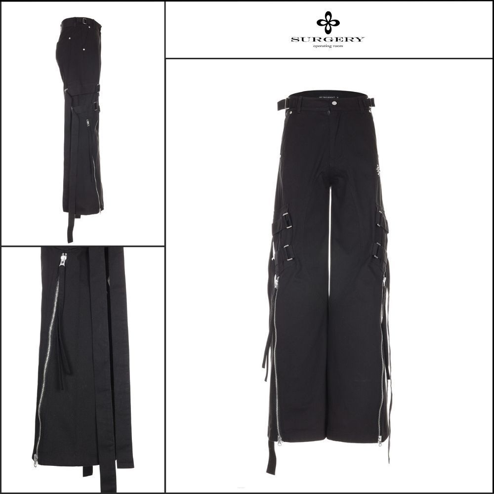 【SURGERY】BONDAGE Cargo Pants Black