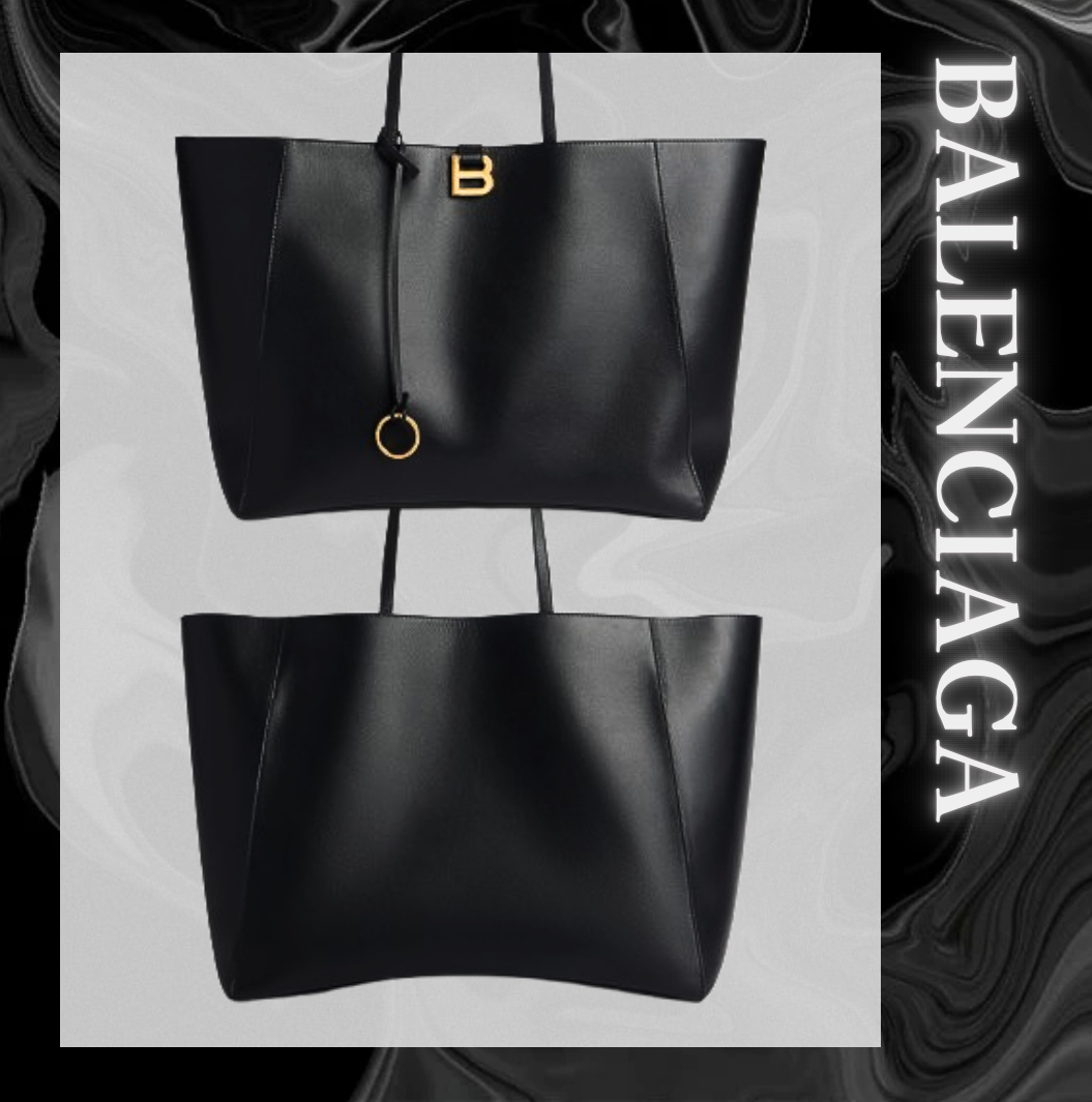 BALENCIAGA ラージ トートバッグ ブラック SS25 新作 ★