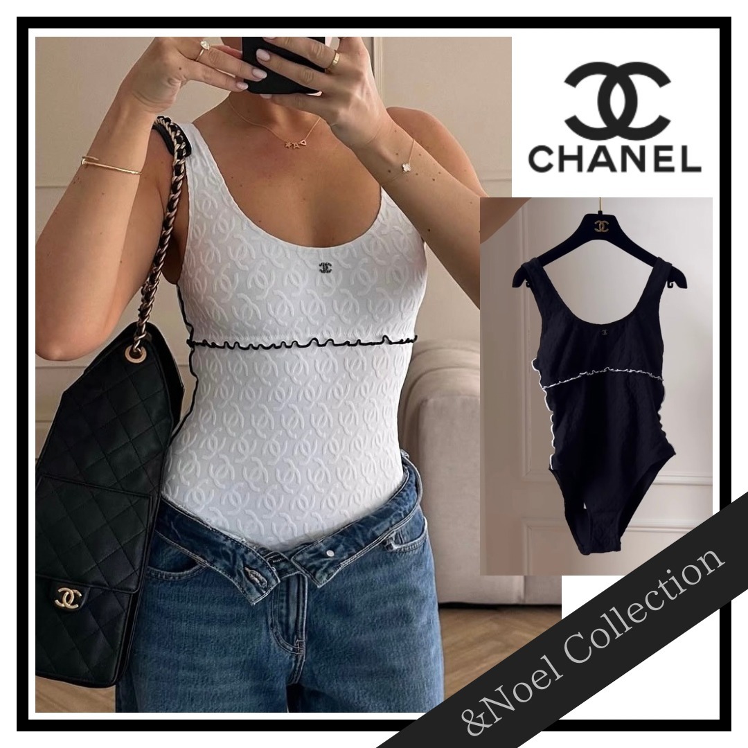【大人可愛い！スイムウェア】CHANEL*ワンピース水着
