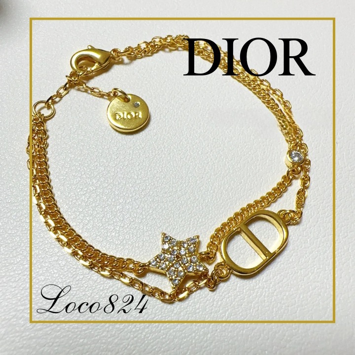 【エレガント♪】ディオール Dior Petit CD ダブルブレスレット