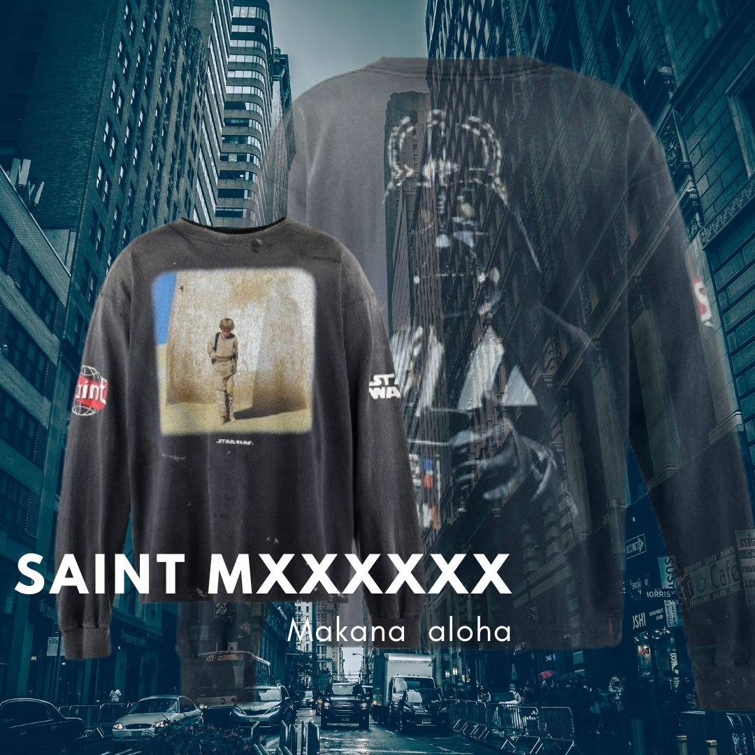 コラボアイテム【Saint Mxxxxxx】SW_LS TEE /DARTHVADER