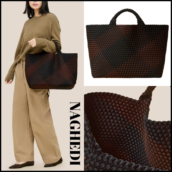 【NAGHEDI】★トートバッグ★ St. Barths Large Tote Plaid