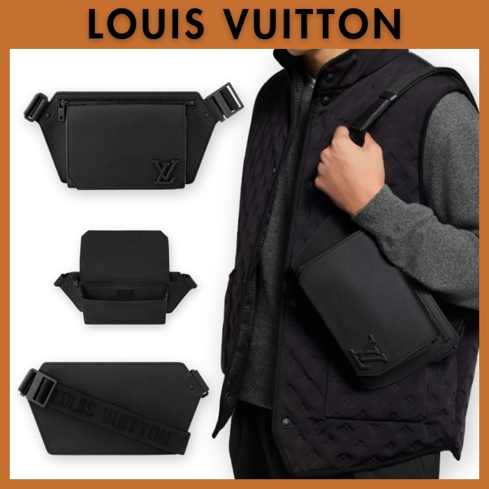ブラックの美学☆LOUIS VUITTON☆バムバッグ テイクオフスリング