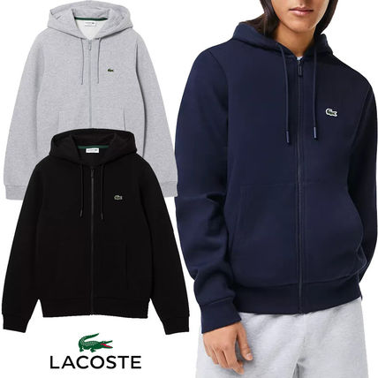 大人気★Lacoste ラコステ★ジップパーカー フーディー メンズ LACOSTE パーカー フランネルジップフーディー / 裏起毛ジップ