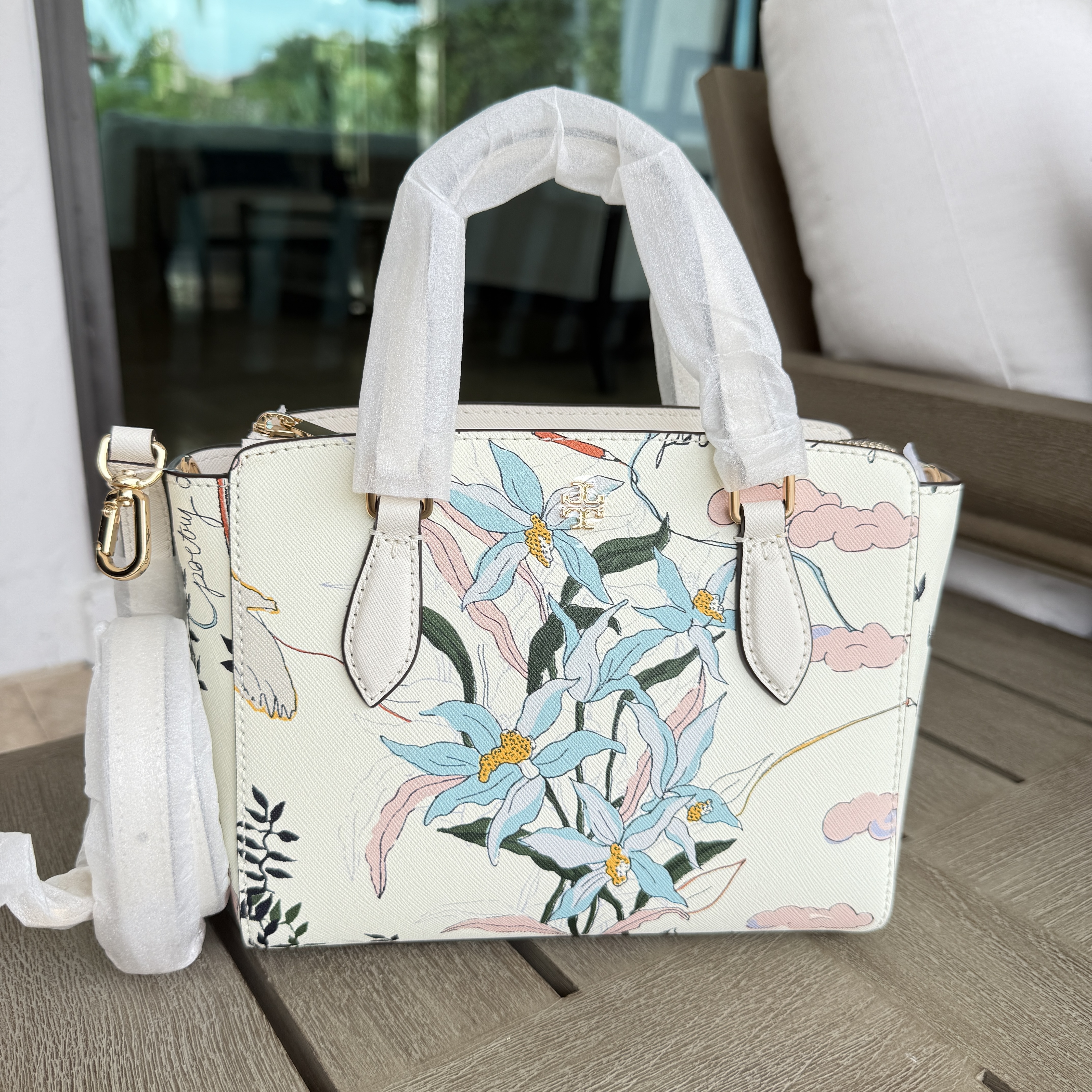 完売品★Tory Burch Emerson Mini Top Zip Tote 73155