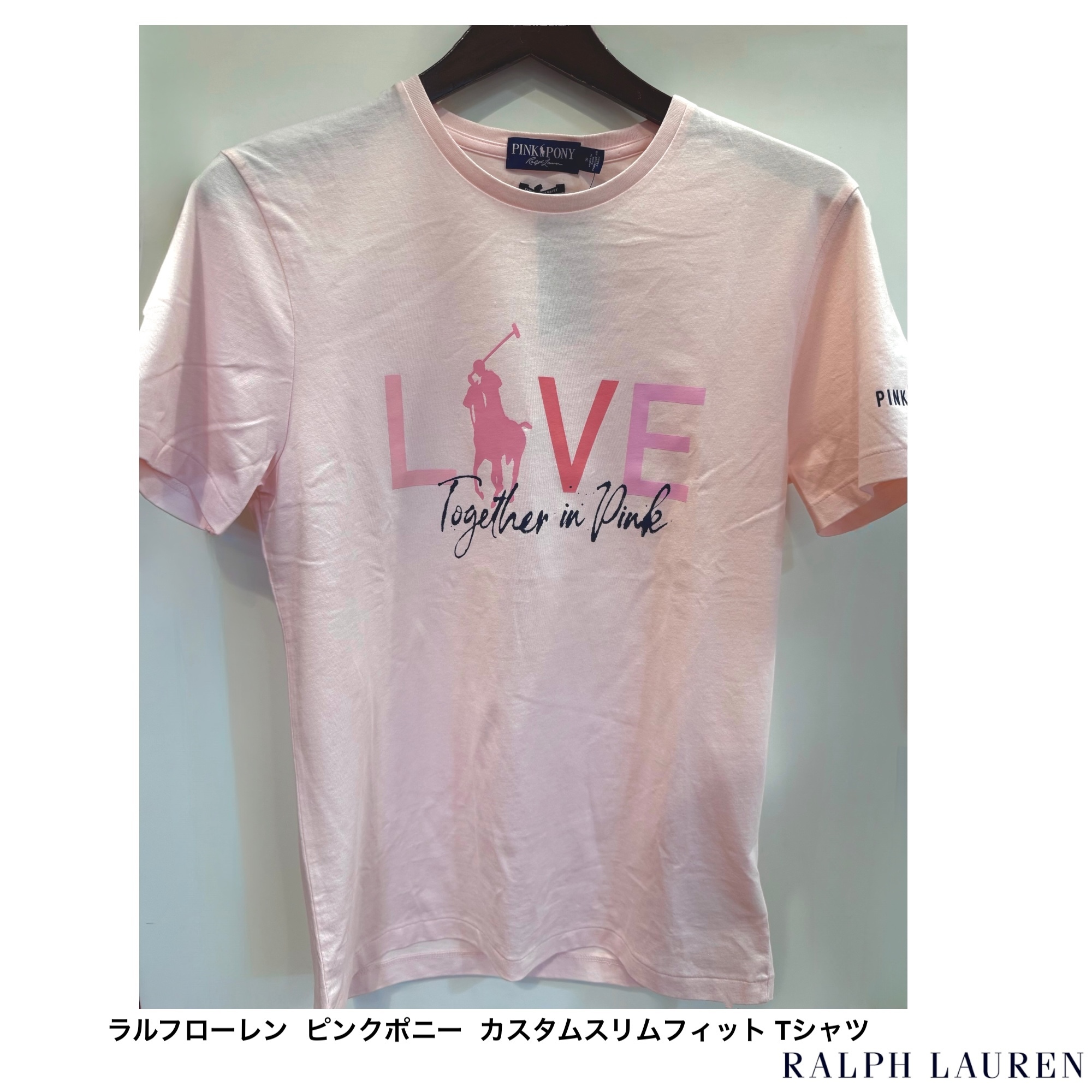 [ラルフローレン] ピンクポニー スリムフィット Tシャツ