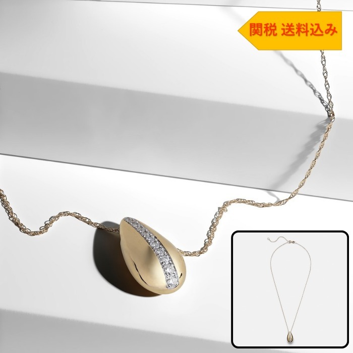 【STONE AND STRAND】ダイヤモンド付 ピスタチオ ネックレス
