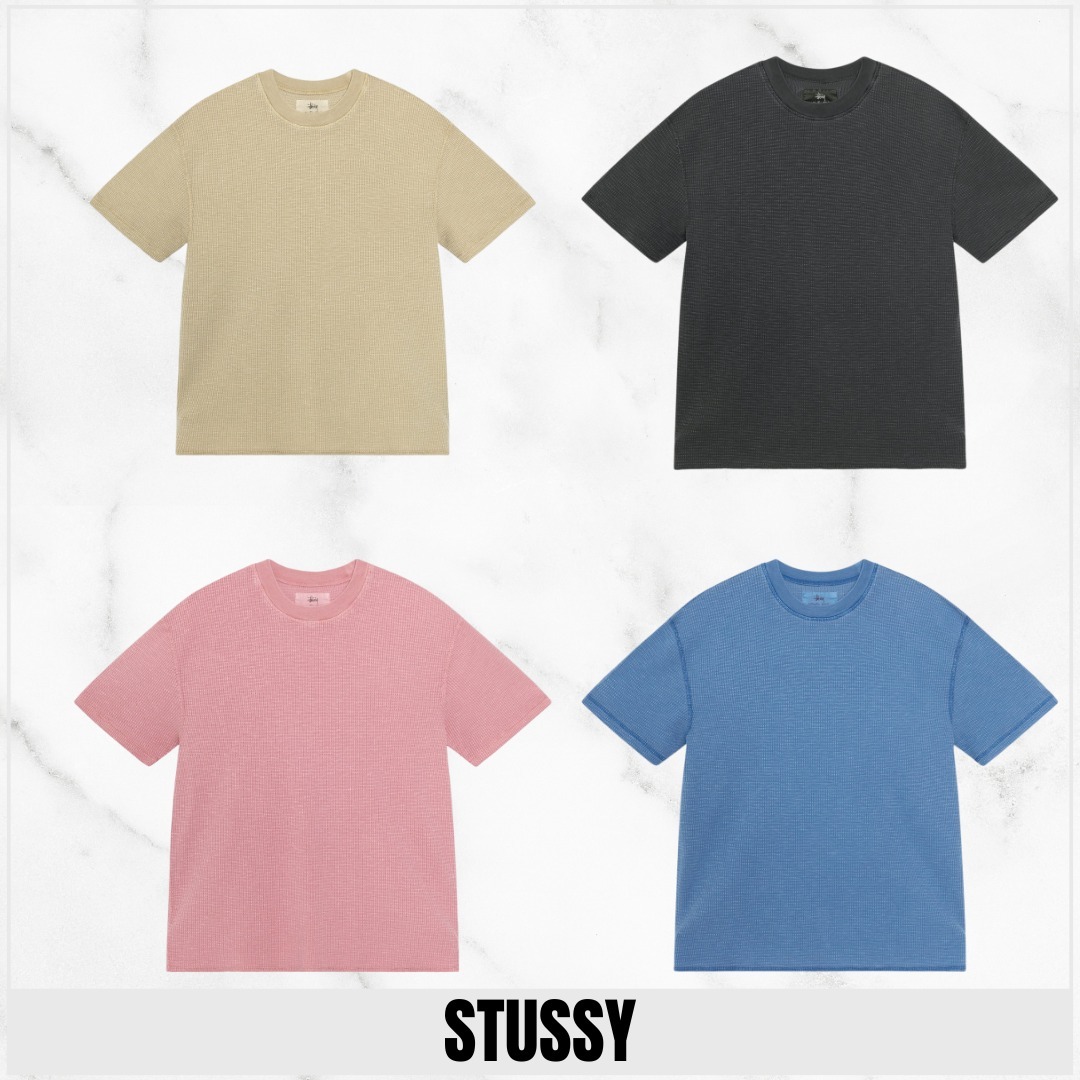 【夏に最適】Stussy 軽量ワッフルニットTシャツ