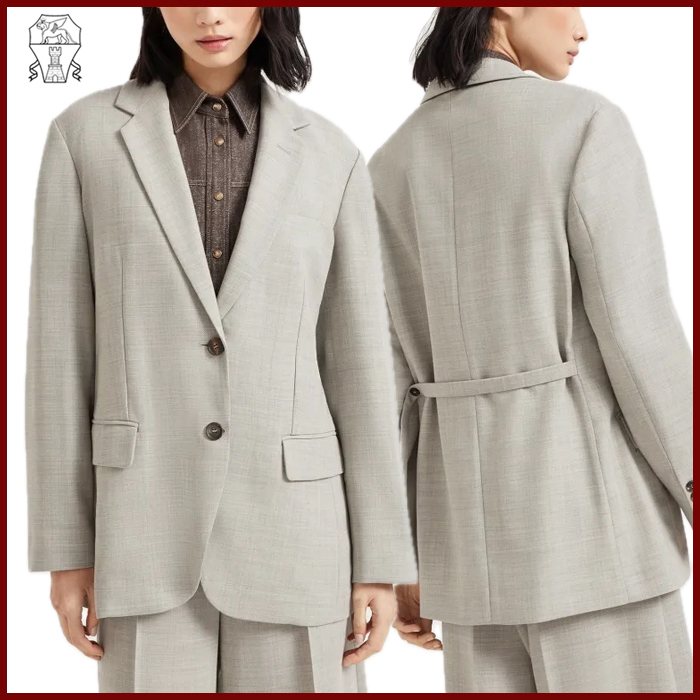 Brunello Cucinelli 25AW《フルイドツイル ジャケット》DHL 直営
