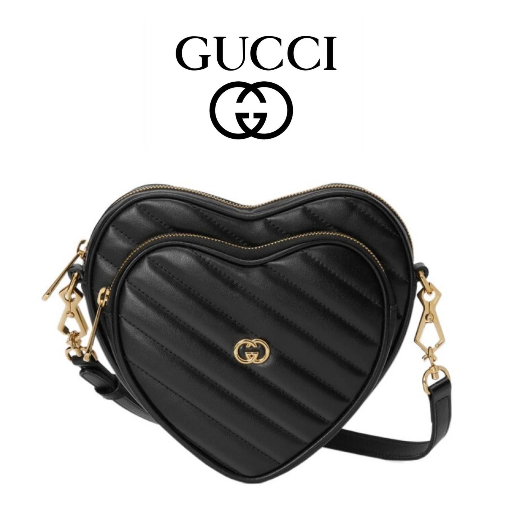 ★送料関税込★GUCCI ミニ インターロッキング G ハート バッグ