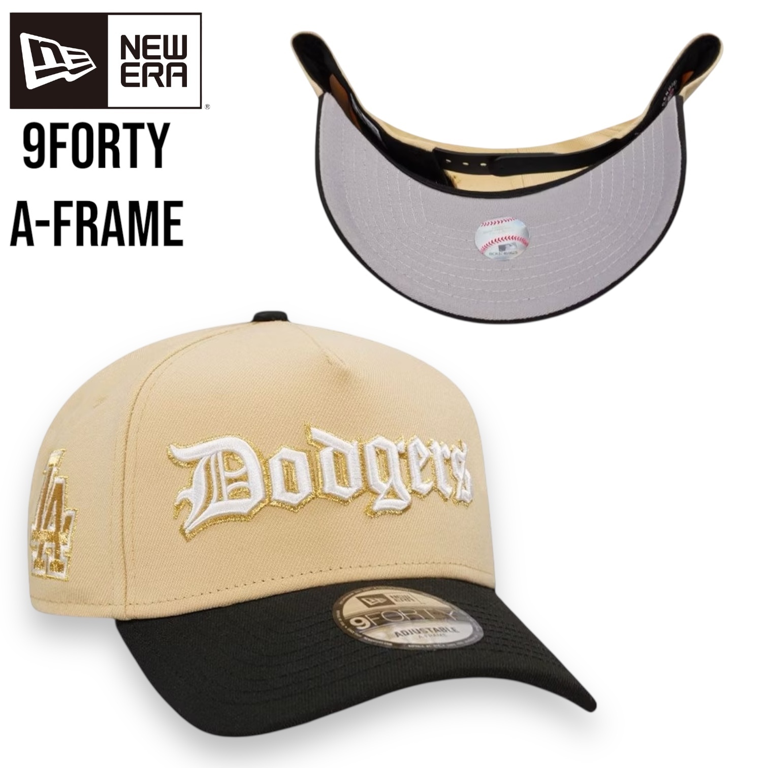 NEW ERA ドジャース LA 9FORTY ニューエラ ツートン ゴールド
